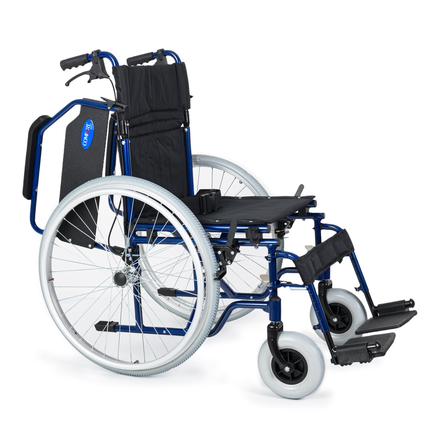 Comfort Plus DM-321 45cm Lacivert Alüminyum Özellikli Tekerlekli Sandalye 6