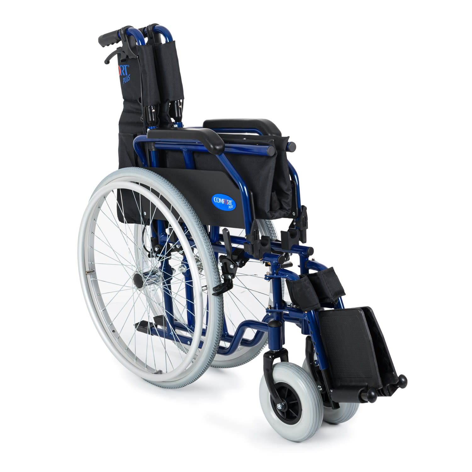 Comfort Plus DM-321 45cm Lacivert Alüminyum Özellikli Tekerlekli Sandalye 7