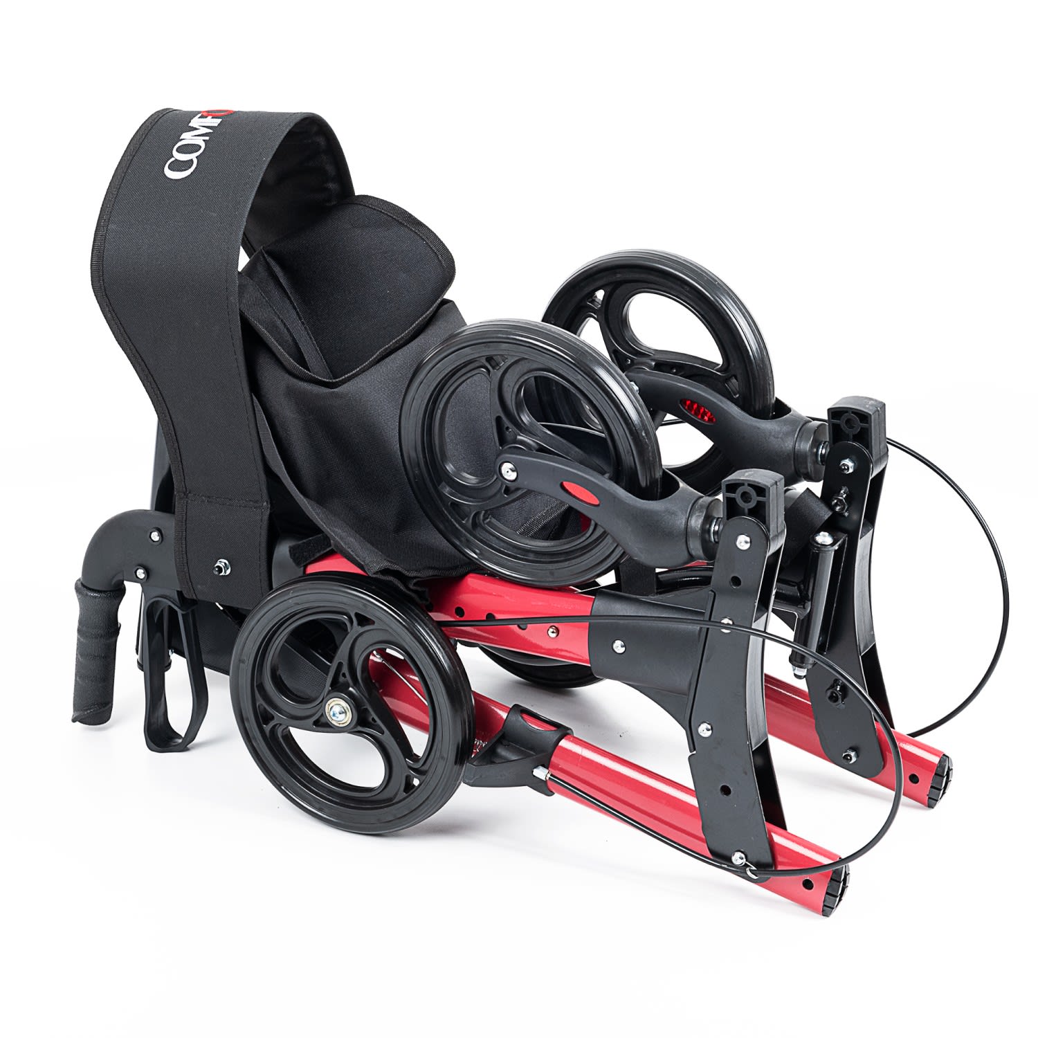 Comfort Plus DM-9102 Kırmızı Lüx Alüminyum Rolatör 8