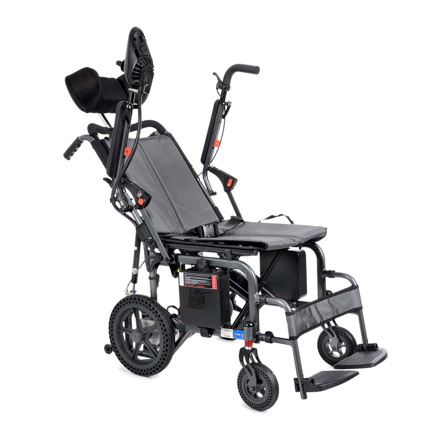 Comfort Plus DY01102 Portatif Lityum Pilli (Akülü) Tekerlekli Sandalye Baş Destekli, Sırt Yatar 6