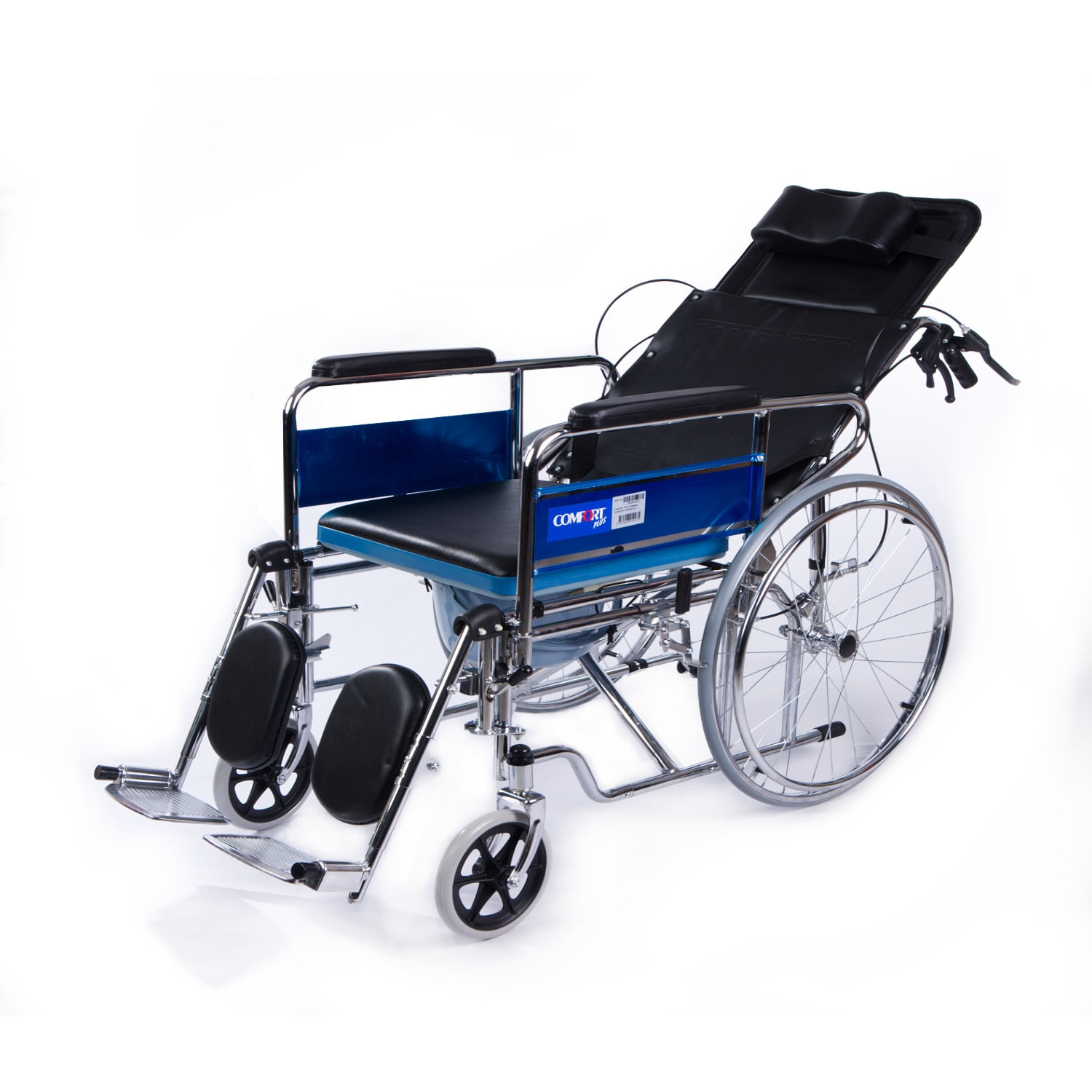 Comfort Plus DY02609GC Sırtı Yatar Ayak Kalkar Tuvalet Özellikli Tekerlekli Sandalye 6