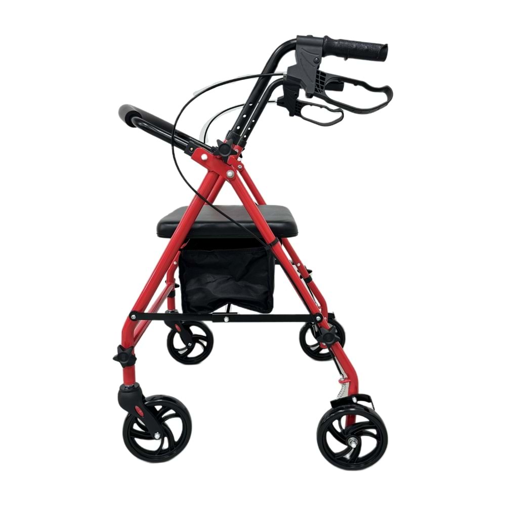 Respirox RR-01 Katlanabilir Kırmızı Rolatör - 5