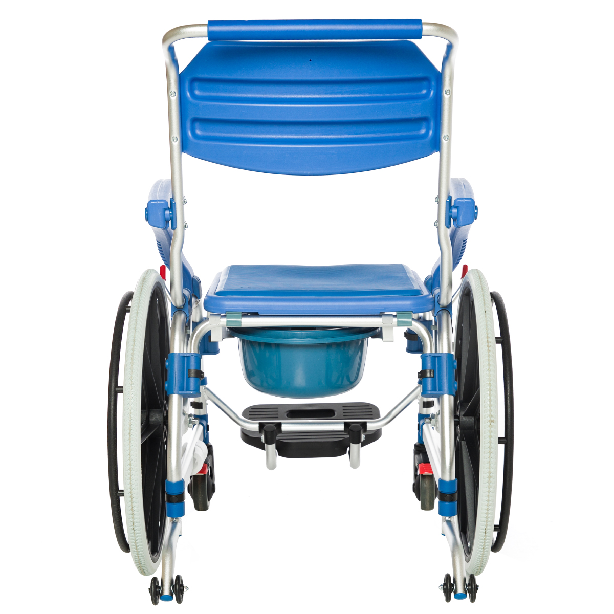 Römer R403 Mavi Büyük Tekerlekli Banyo Tuvalet Sandalyesi - 4