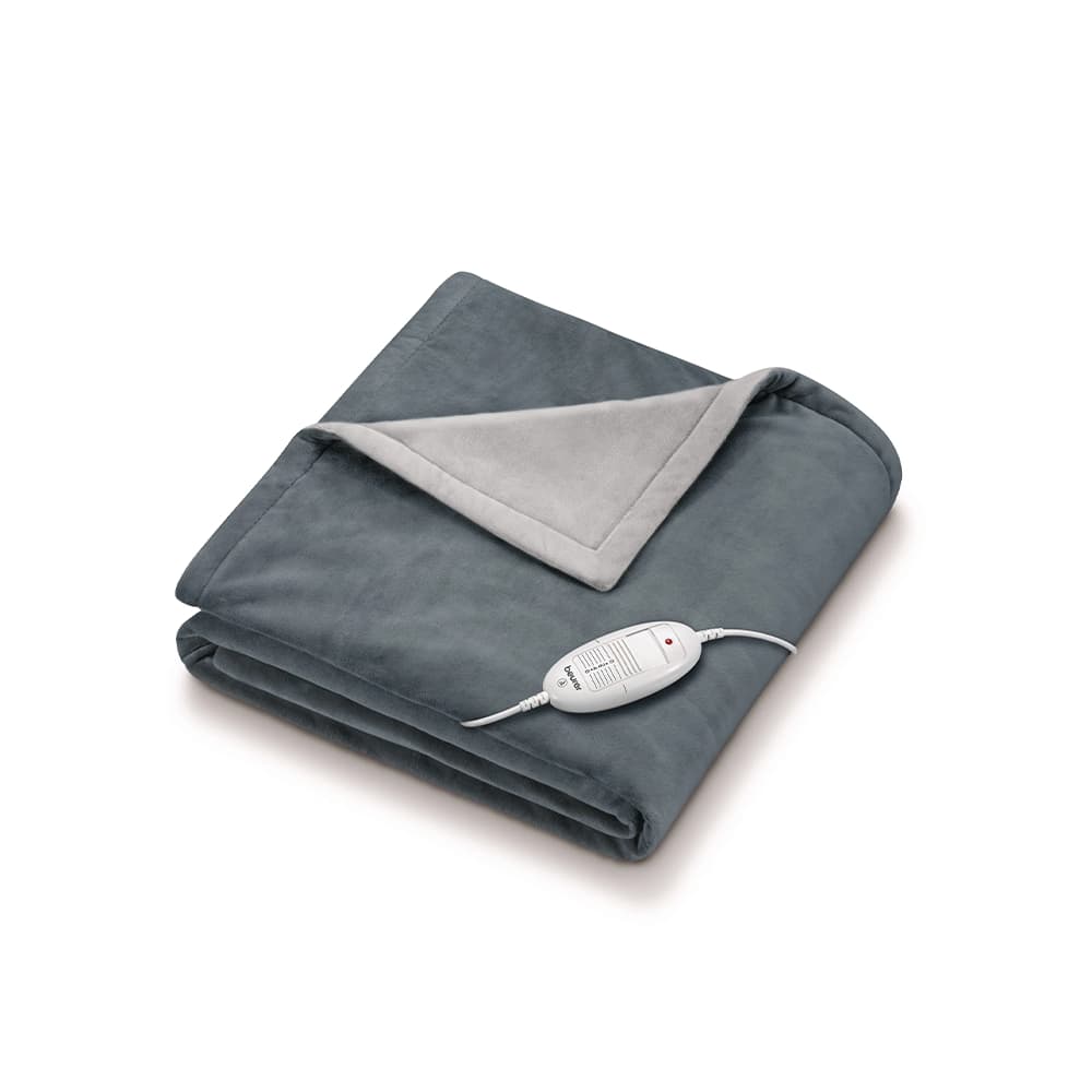 Beurer Isıtmalı Üst Battaniye (Elektrikli Battaniye) Nordic Grey GP HD 75