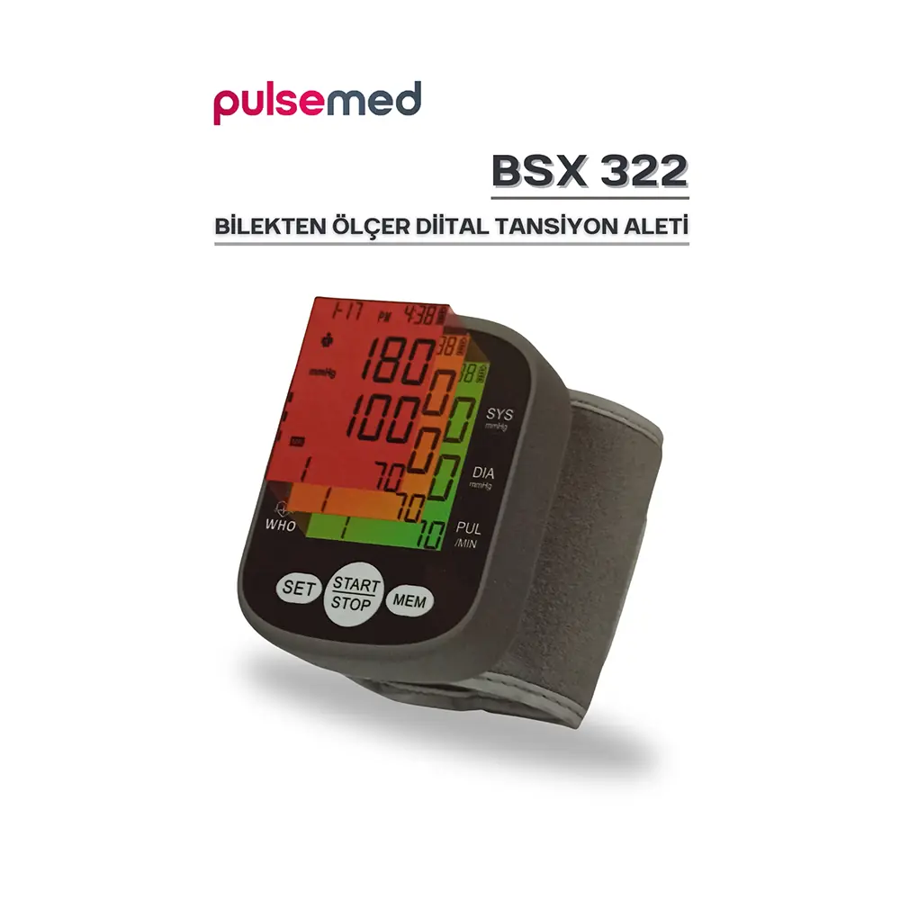 Pulsemed Dijital Konuşan Bilekten Ölçer Tansiyon Aleti BSX322 - 3