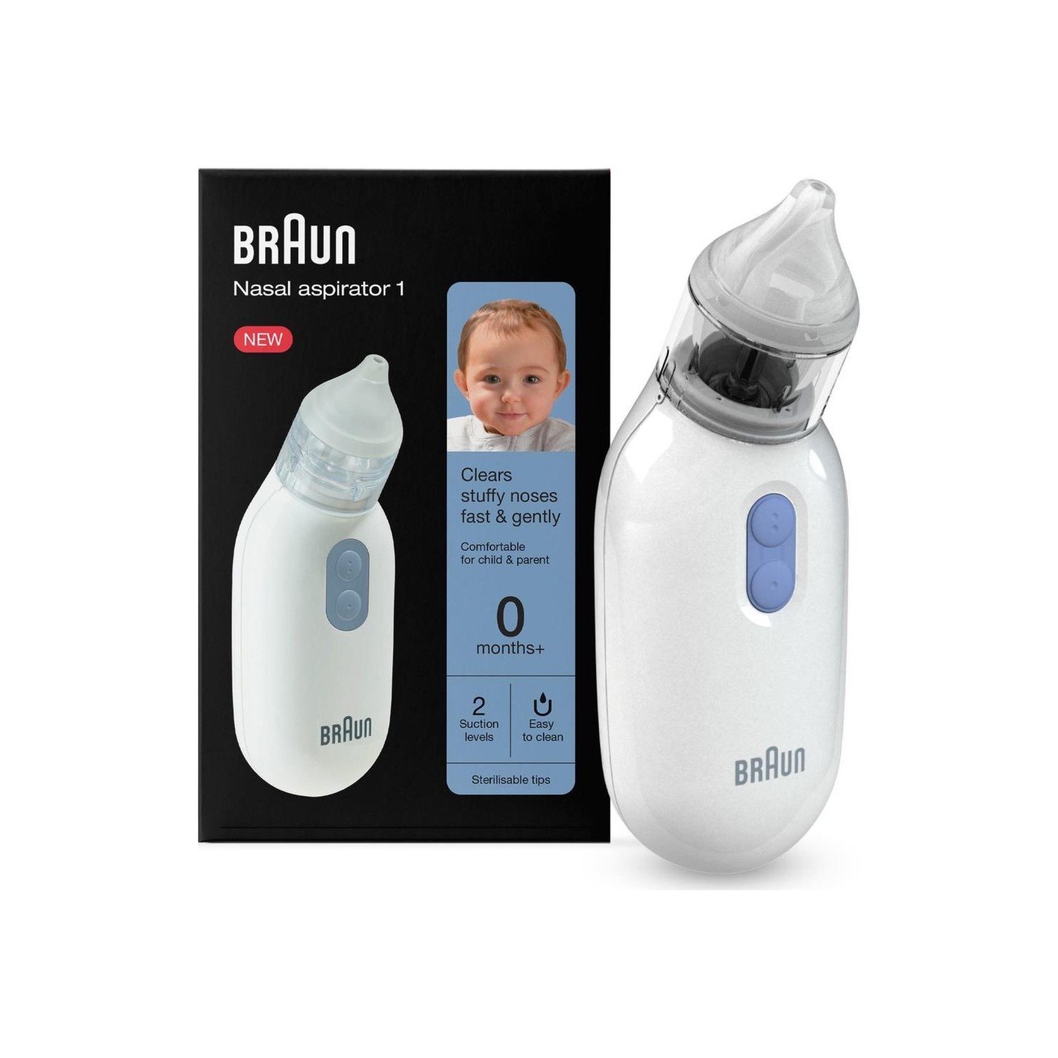 Braun BNA100 Burun Aspiratörü Temizleyici 2 Farklı Hassas Vakum Ayarı ile Konforlu Kullanım - 1