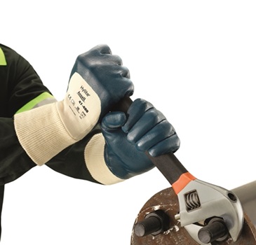 Ansell- HYLITE® 47-400 Nitril Kaplı Atık Toplama ve Montaj Eldiveni 1 Çift (8 Beden / M) - 6