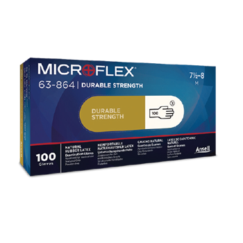 Ansell- Microflex® 63-864 Doğal Kauçuk Lateks Kimyasal ve Sıvı Koruyucu Eldiven M Beden 100 Adet - 4