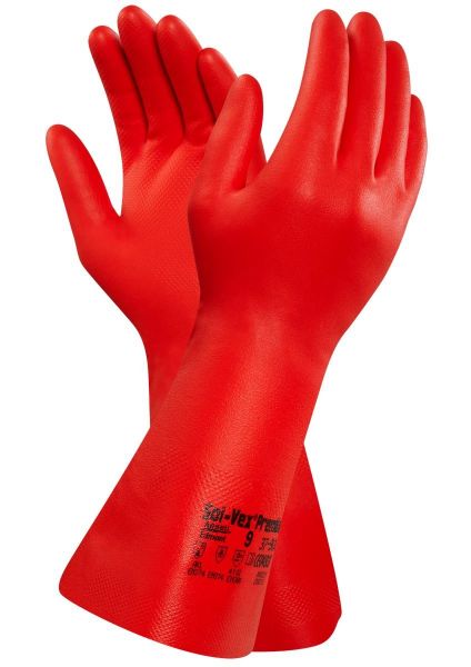 Ansell- SOLVEX® PREMIUM 37-900 Kimyasal ve Asit Eldiveni 1 Çift (9 Beden / L) - 1
