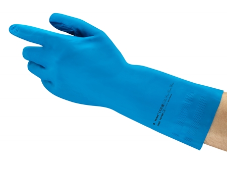 Ansell- VIRTEX® 79-700 Mavi Nitril Kimyasal ve Sıvı Korumalı İş Eldiveni 1 Çift (8 Beden / M) - 3