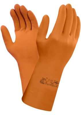 Ansell- EXTRA® 87-955 ORANGE Kimyasal ve Sıvı Korumalı Ağır İş Eldiveni 1 Çift (9 Beden / L) - 2