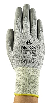 Ansell PU800 Kimyasal ve Kesilmelere Karşı Koruyucu Eldiven 1 Çift(6 Beden / XS) - 4