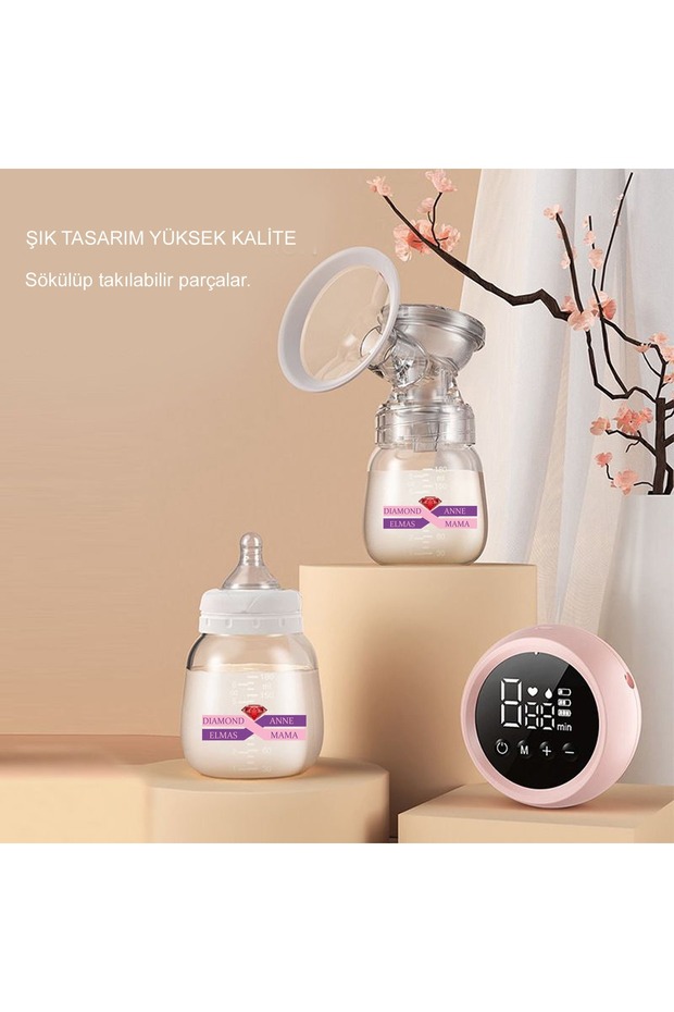 Diamond Mama Elmas Elektrikli Göğüs Pompası Çiftli,dokunmatik ,led Ekran - 3