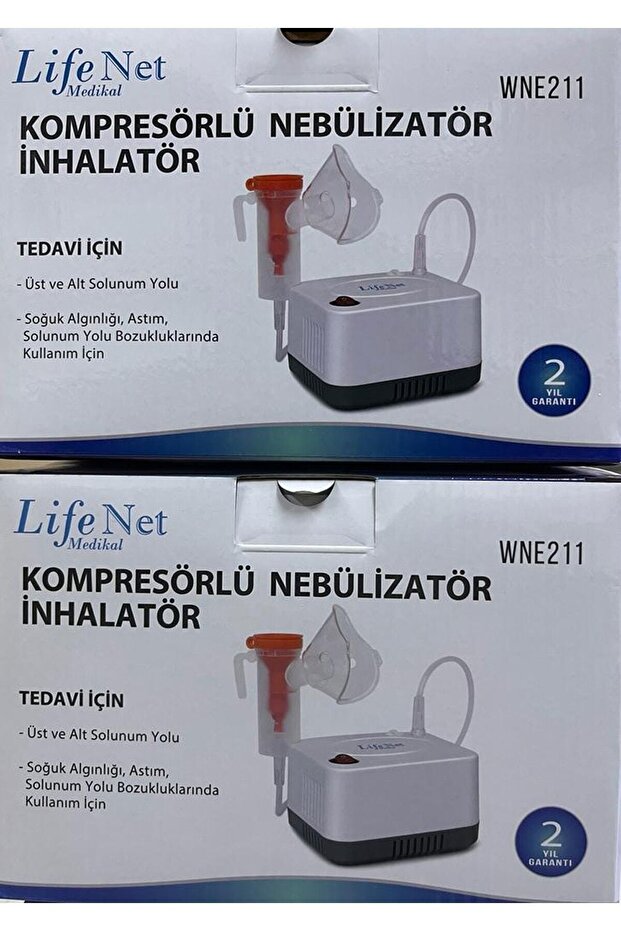 Life Net Medikal Kompresörlü Nebulizatör Cihazı Buhar Makinası Wne211 - 6