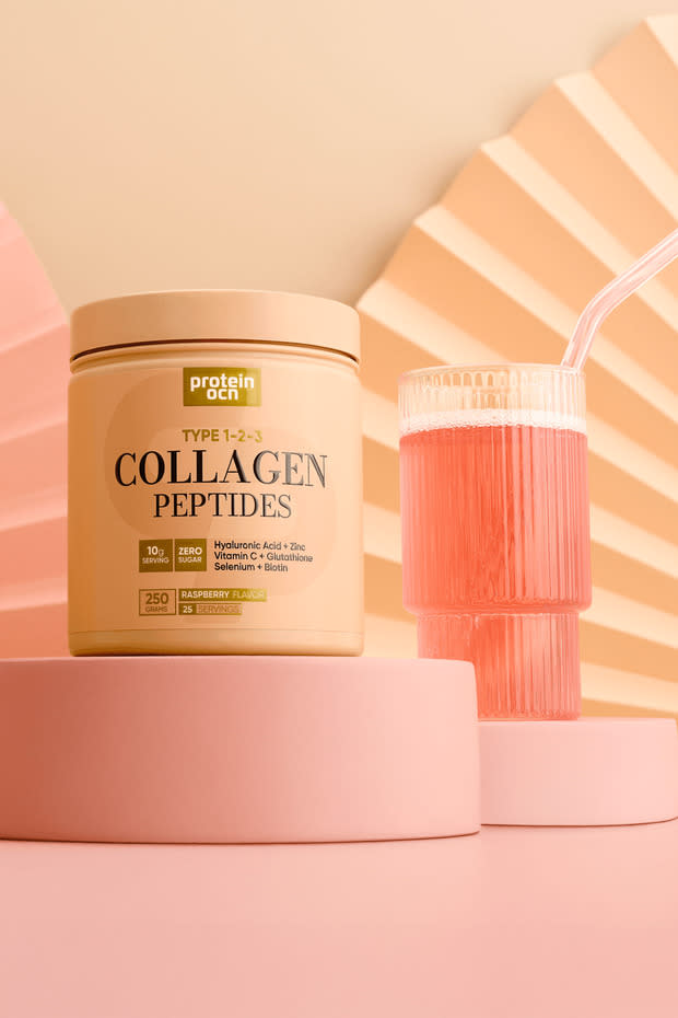 Proteinocean Collagen - Kolajen | Ahududu - 6 Vitamin İlaveli - Tip 1,2,3 - 250g 25 Servis 2
