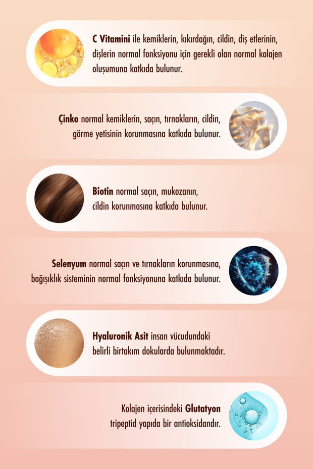 Proteinocean Collagen - Kolajen | Ahududu - 6 Vitamin İlaveli - Tip 1,2,3 - 250g 25 Servis 3