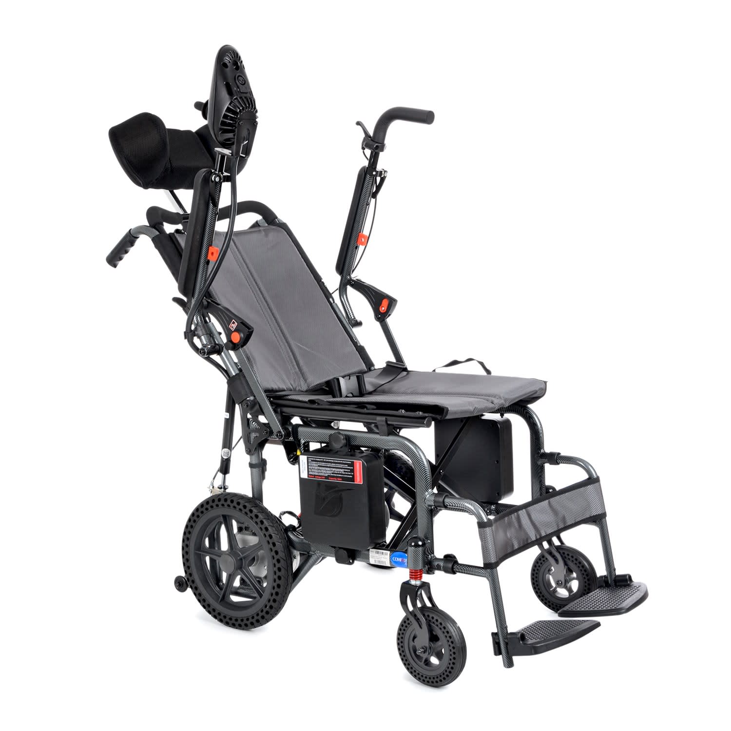 Comfort Plus DY01102 Portatif Lityum Pilli (Akülü) Tekerlekli Sandalye Baş Destekli, Sırt Yatar 6