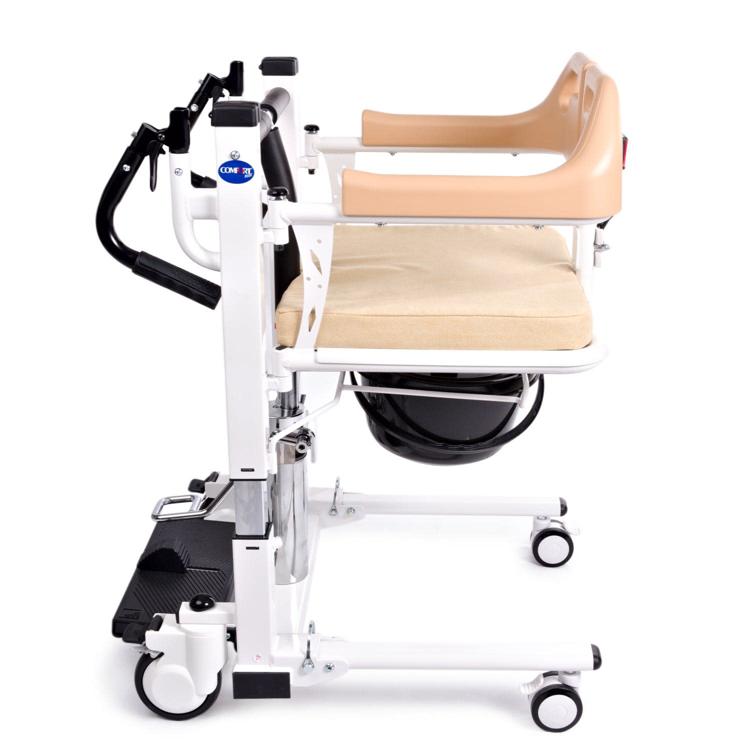 Comfort Plus DM-160 Tuvaletli Tekerlekli Sandalye (MANUEL) Ayak Pedallı 3