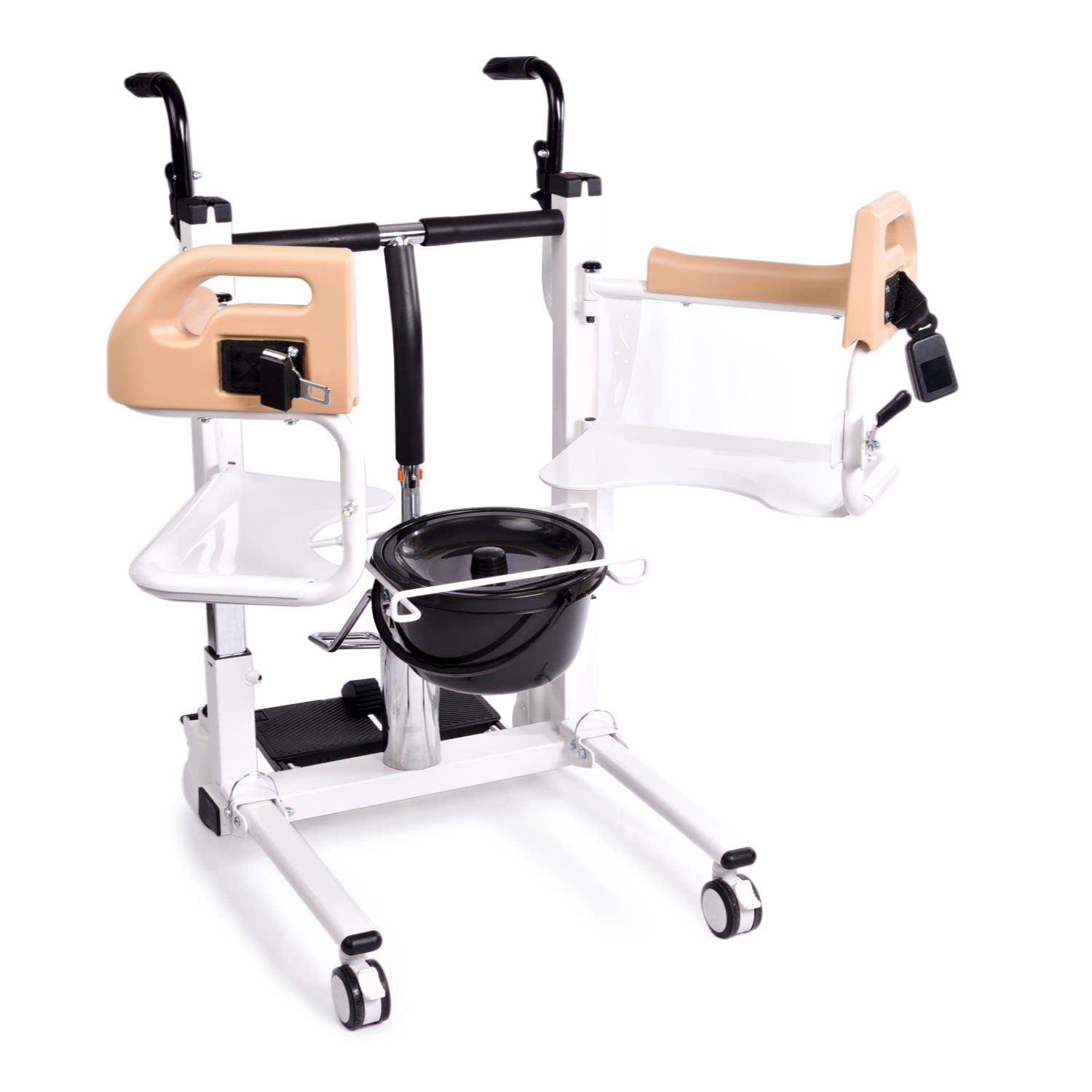 Comfort Plus DM-160 Tuvaletli Tekerlekli Sandalye (MANUEL) Ayak Pedallı 4