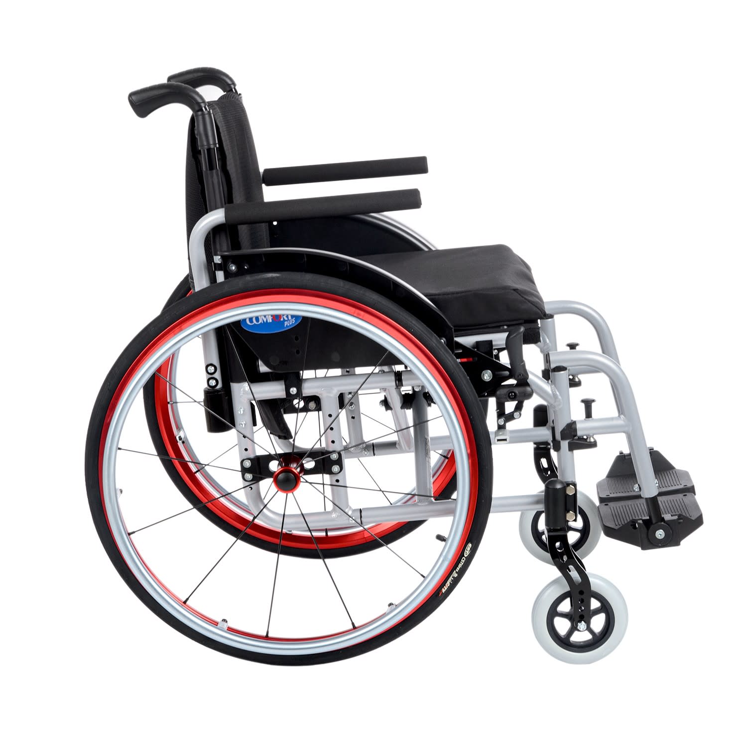 Comfort Plus DM-315 Active Hafif Manuel Alüminyum Tekerlekli Sandalye (Oturma Genişliği 40cm) 2