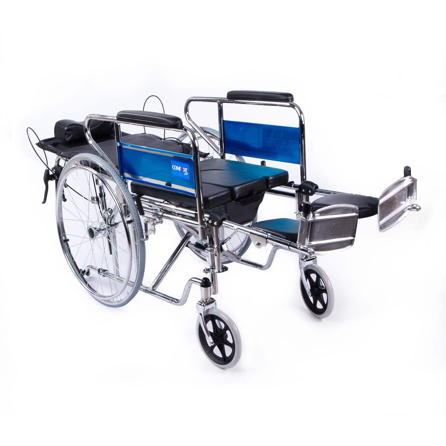 Comfort Plus DY02608GC Sırtı Yatar Ayak Kalkar Tuvalet Özellikli Tekerlekli Sandalye 4