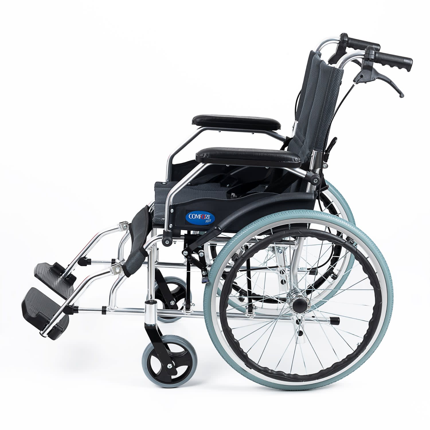 Comfort Plus KY863LAJ-A20 Füme Alüminyum Özellikli Tekerlekli Sandalye 5
