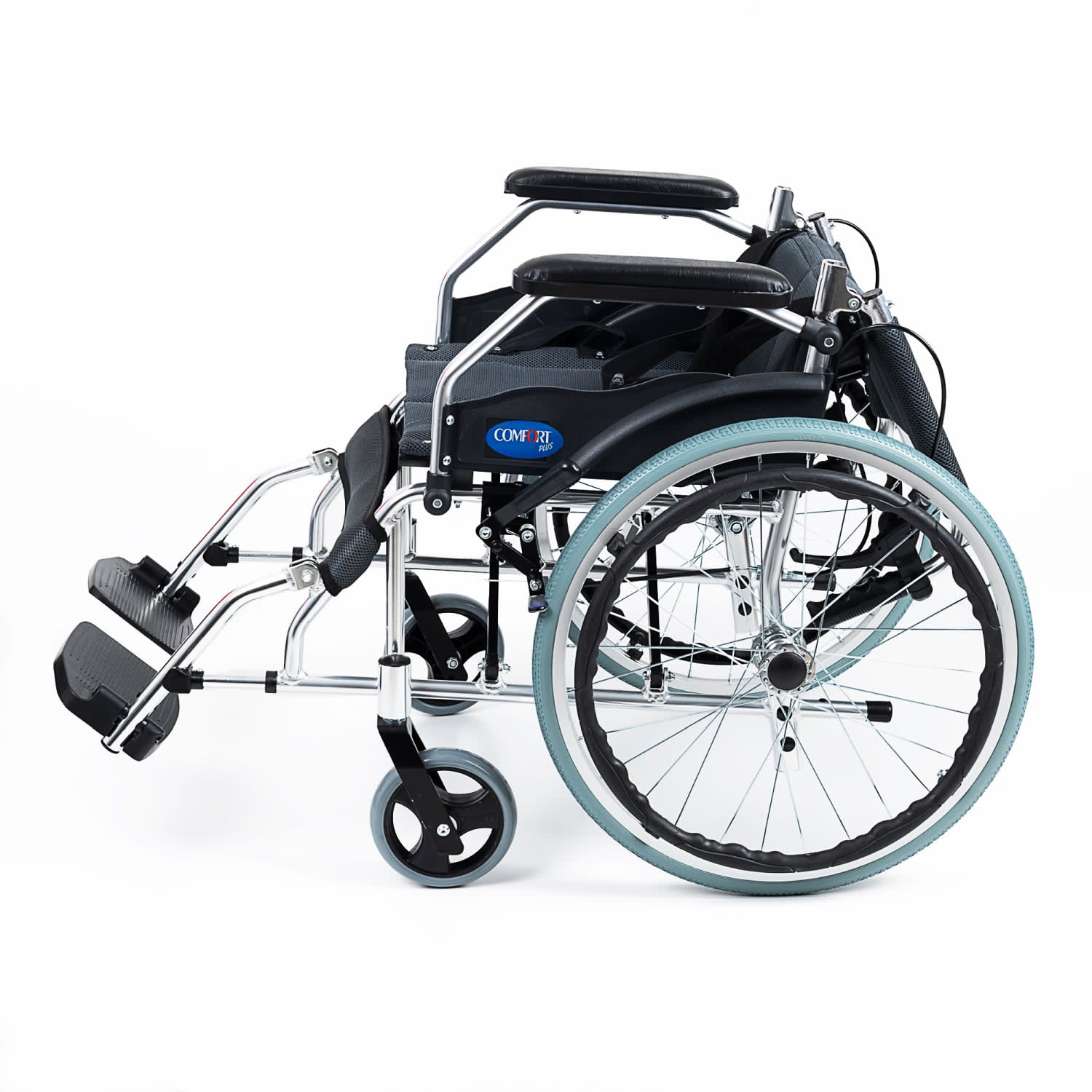 Comfort Plus KY863LAJ-A20 Füme Alüminyum Özellikli Tekerlekli Sandalye 6