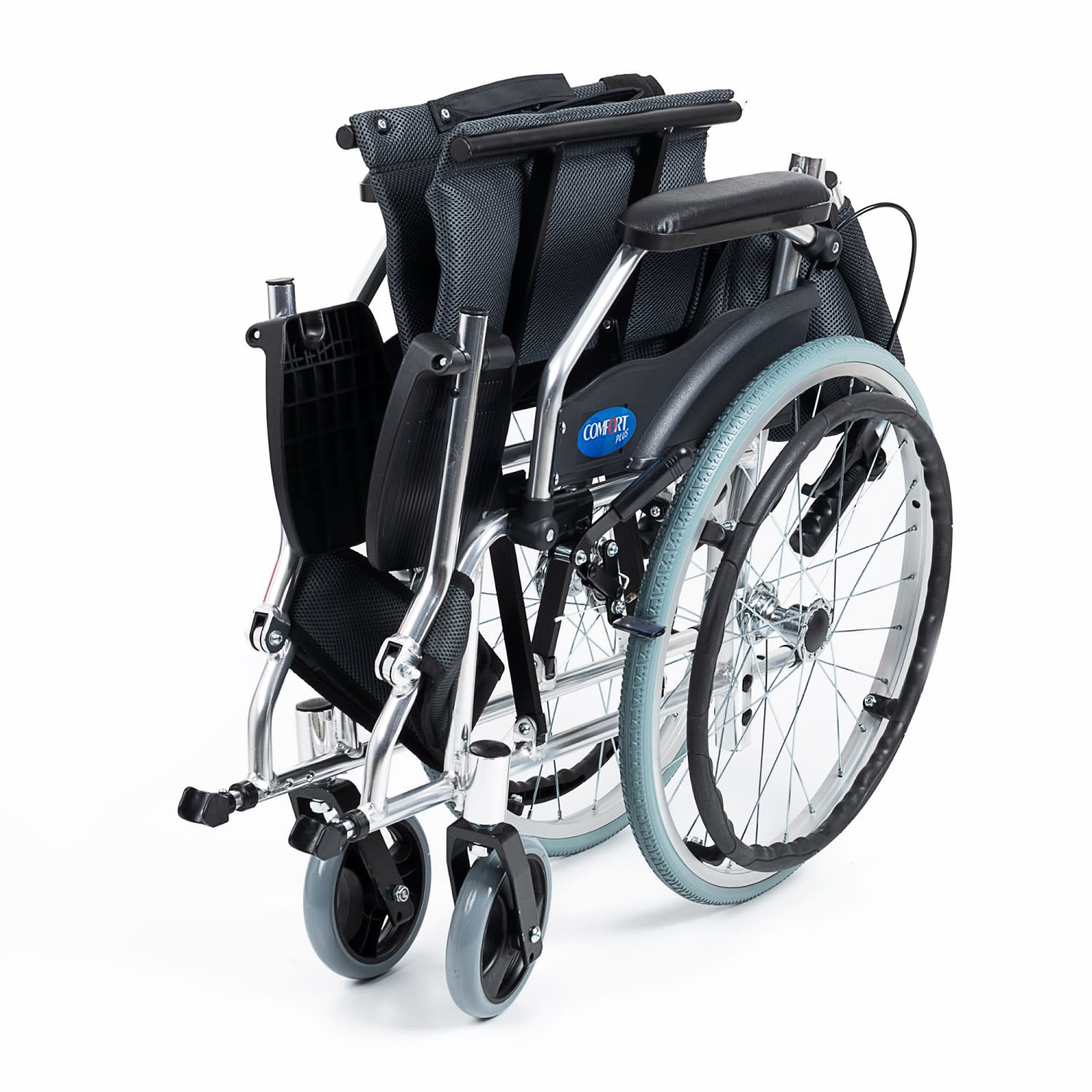 Comfort Plus KY863LAJ-A20 Füme Alüminyum Özellikli Tekerlekli Sandalye 8