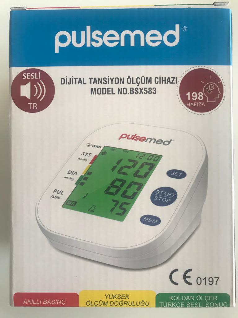 Pulsemed Konuşan Dijital Tansiyon Ölçüm Cihazı BSX583 2