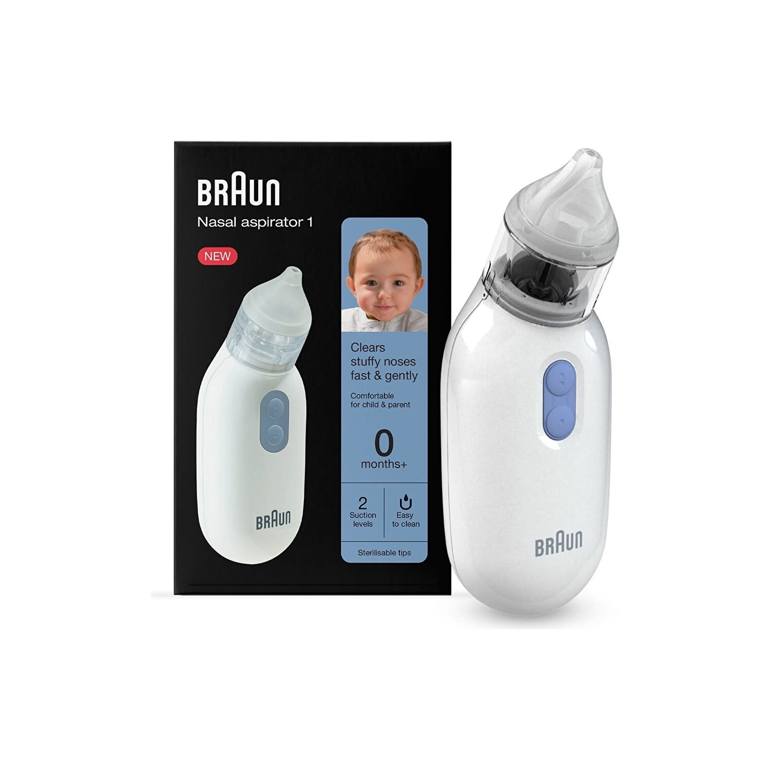 Braun Bebek Dostu Bna 100 Eu Burun Aspiratörü 0 Ay+ Beyaz İki Vakum Ayarı ile