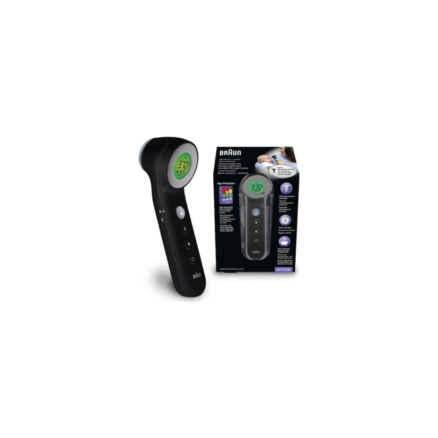Braun Bnt 400 Temassız Ateş Ölçer Siyah
