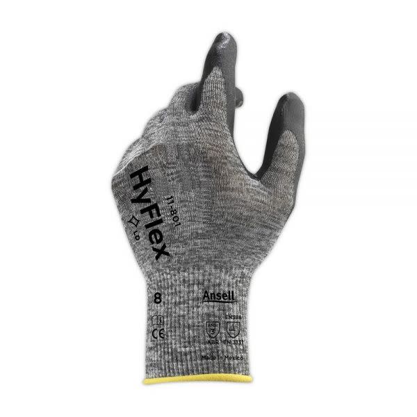 Ansell- HYFLEX® 11-801 Köpük Nitril Mekanik ve Çok Amaçlı Montaj Eldiveni 1 Çift (9 Beden / L)
