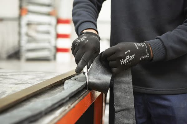 Ansell- HYFLEX® 48-101 Siyah-Gri Tam Kaplı Sensilite Poliüretan Kaplı Hassas İş Eldiveni 1 Çift (11 Beden / XXL) 6