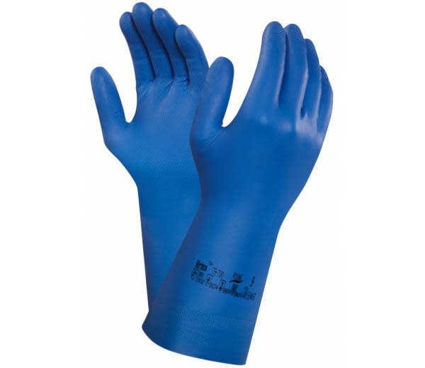 Ansell- VIRTEX® 79-700 Mavi Nitril Kimyasal ve Sıvı Korumalı İş Eldiveni 1 Çift (9 Beden / L)