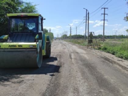 В Оренбурге продолжается ремонт улицы Авиационной