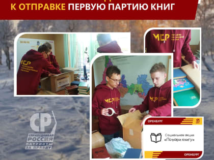 Активисты Молодёжи СПРАВЕДЛИВОЙ РОССИИ подготовили к отправке первую партию книг