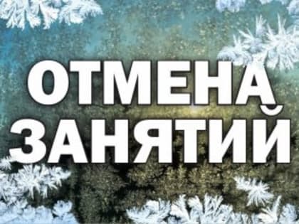 Отмена занятий 11.01.2023 г.