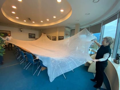 Музею Мирового океана в Калининграде подарили единственный в мире оренбургский пуховый парус