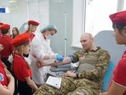 В Оренбурге прошла акция «Я – защитник Отечества. Я – донор!»
