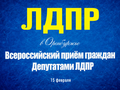 Всероссийский прием депутатами ЛДПР 15 февраля