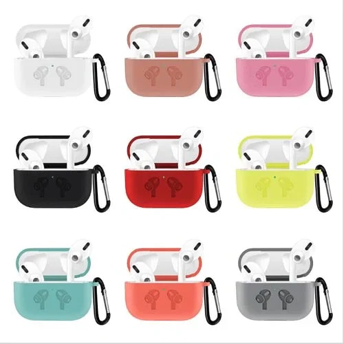 Ultra-Slim Liquid Silicone Armor Case with Carabiner (Compatible with AirPods Pro & Pro 2) - view 2