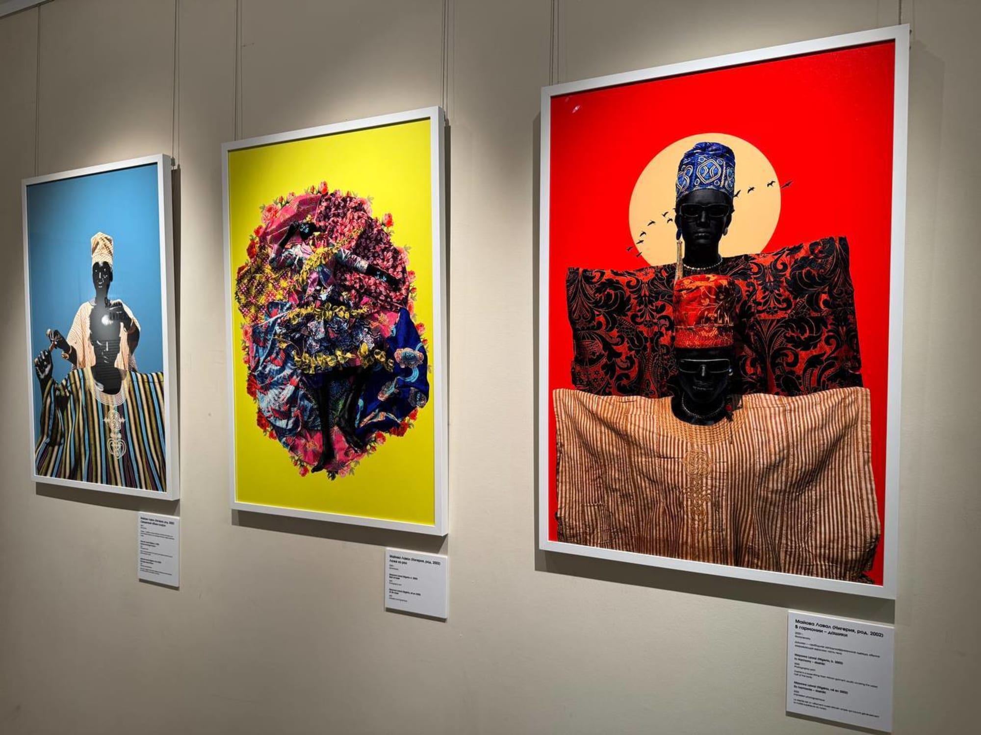 Mayowa Lawal's work at the State Museum of the East during the Africa Art Today exhibition, Moscow