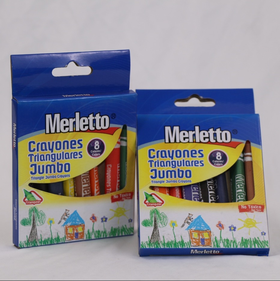 8 Crayones triangulares - Merletto 