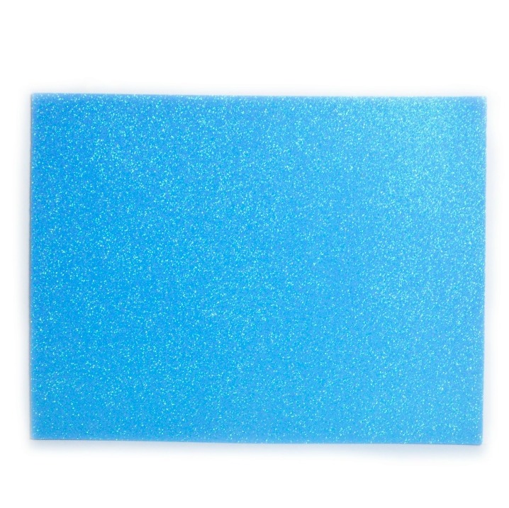 Foam Grande Escarchado Celeste 