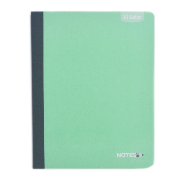 Cuaderno Verde Agua 100 Hojas Mediano
