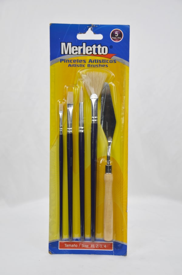 Pinceles Artisticos 4 pinceles- Merletto 