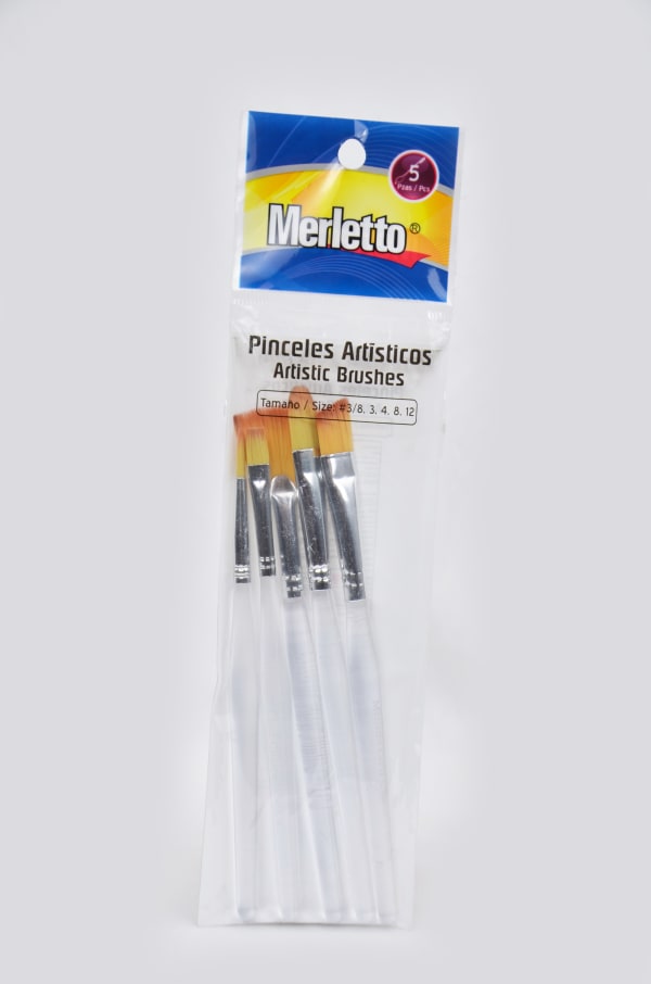 5 pinceles Artisticos - Merletto 