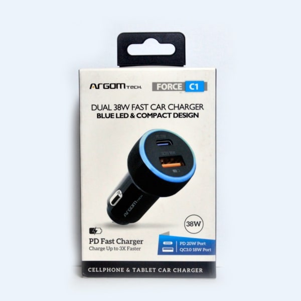 Cargador para Carro Argom Tech force C1 38W