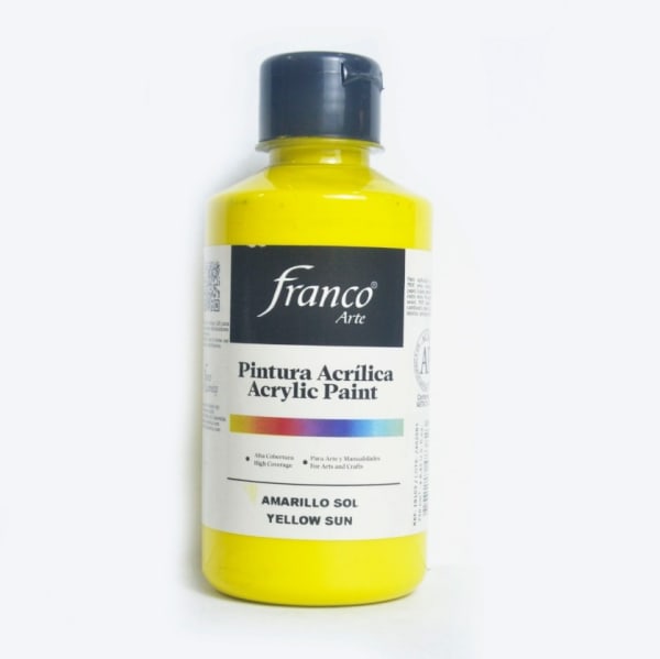 Pintura Acrilica Amarillo sol - Franco 