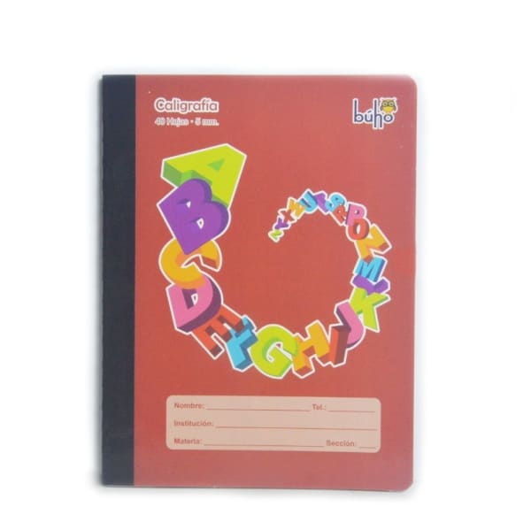 Cuaderno de caligrafia 5mm - 40 hojas 